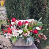  Aranjament de iarna cu flori