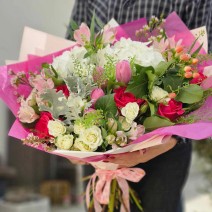 Buchet cu eustoma